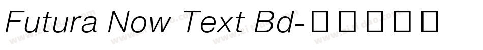 Futura Now Text Bd字体转换